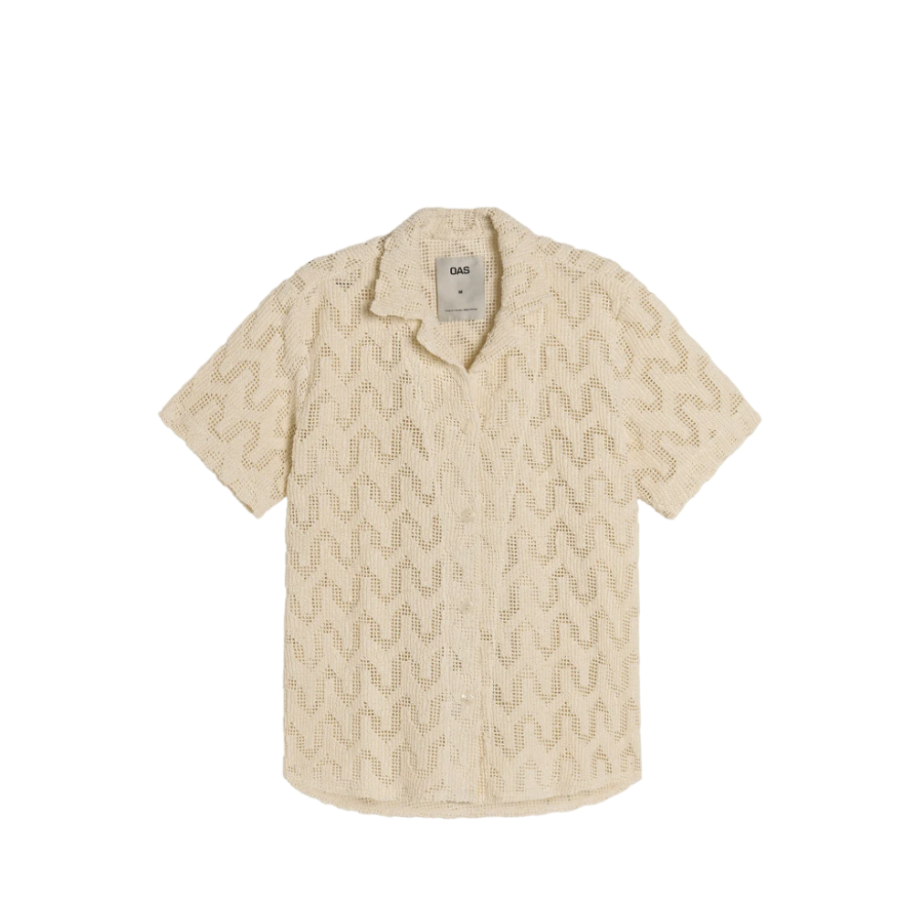 Atlas Cuba Crochet Shirt - Beige