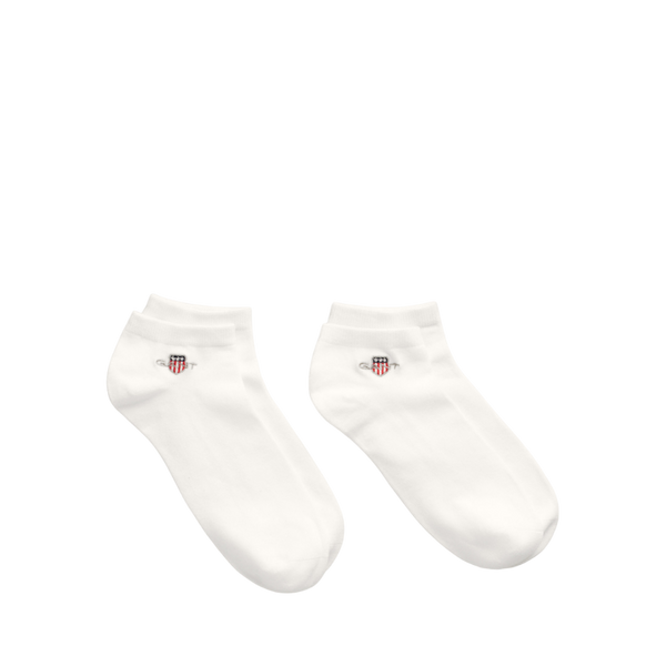 2-Pack Shield Ankle Socks - White