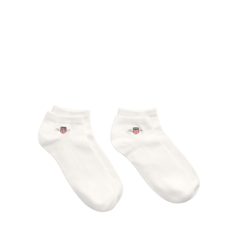 2-Pack Shield Ankle Socks - White