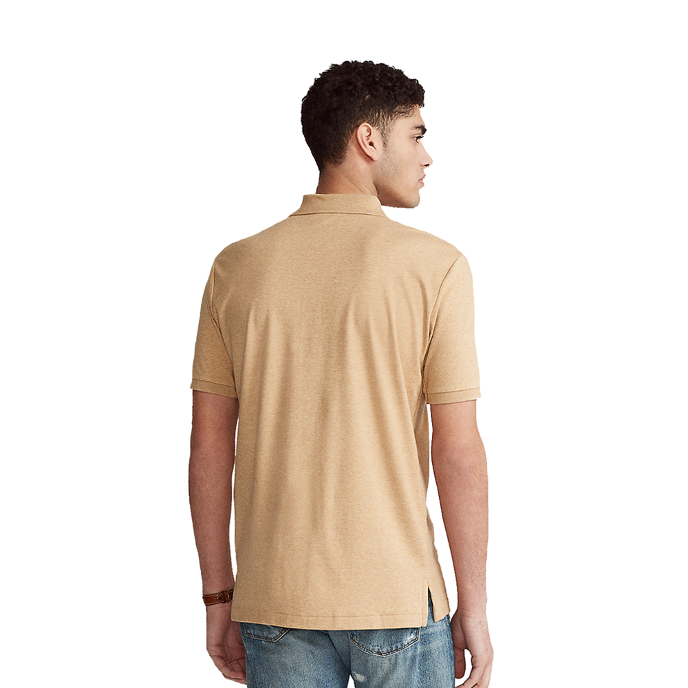 Custom Slim Fit Soft Cotton Polo Shirt - Beige