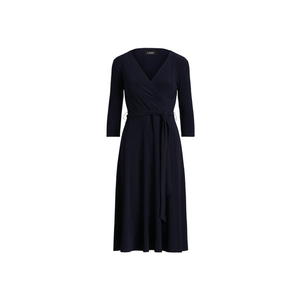 Carlyna 3/4 Sleeve Day Dress - Navy