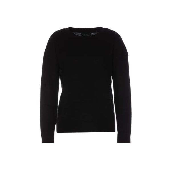 Cici Ws Patch Pullover - Black