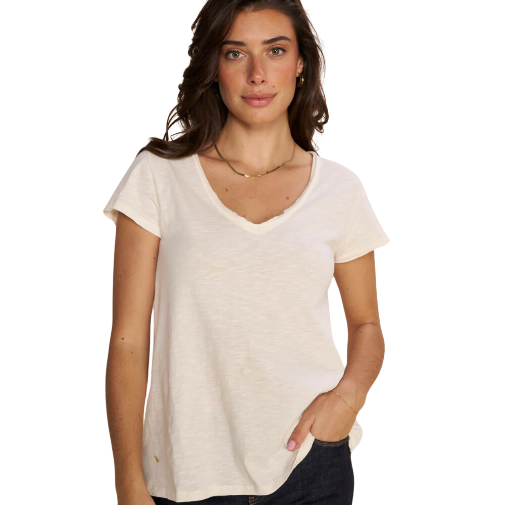 Tulli V Basic Tee - Beige