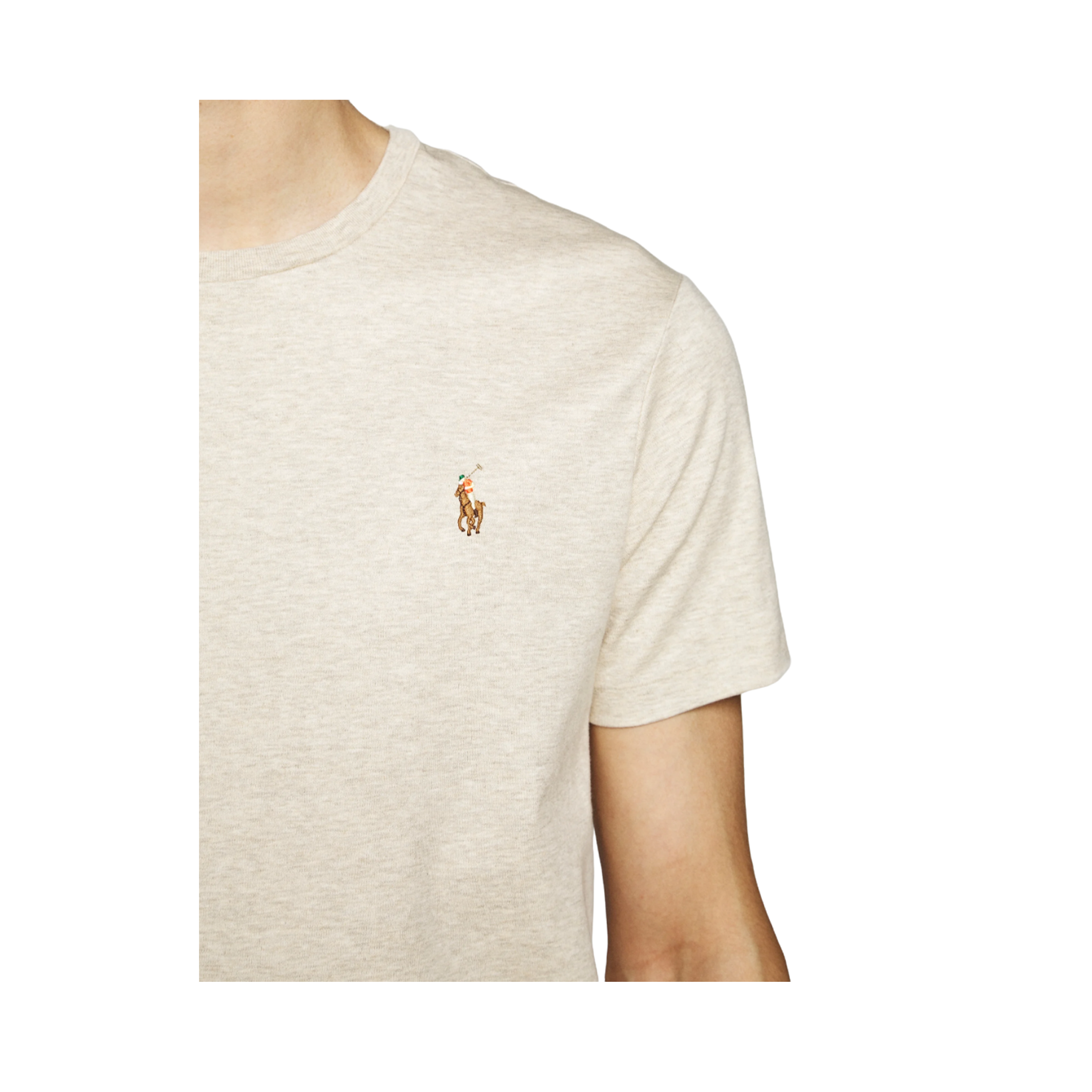 Classic Fit Crewneck T-Shirt - Beige