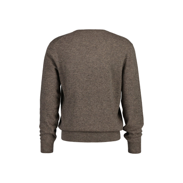 Extrafine Lambswool V-Neck - Brown