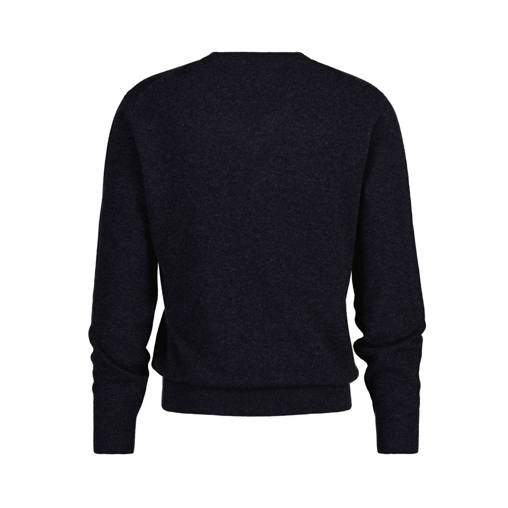 Extrafine Lambswool V-Neck - Blue