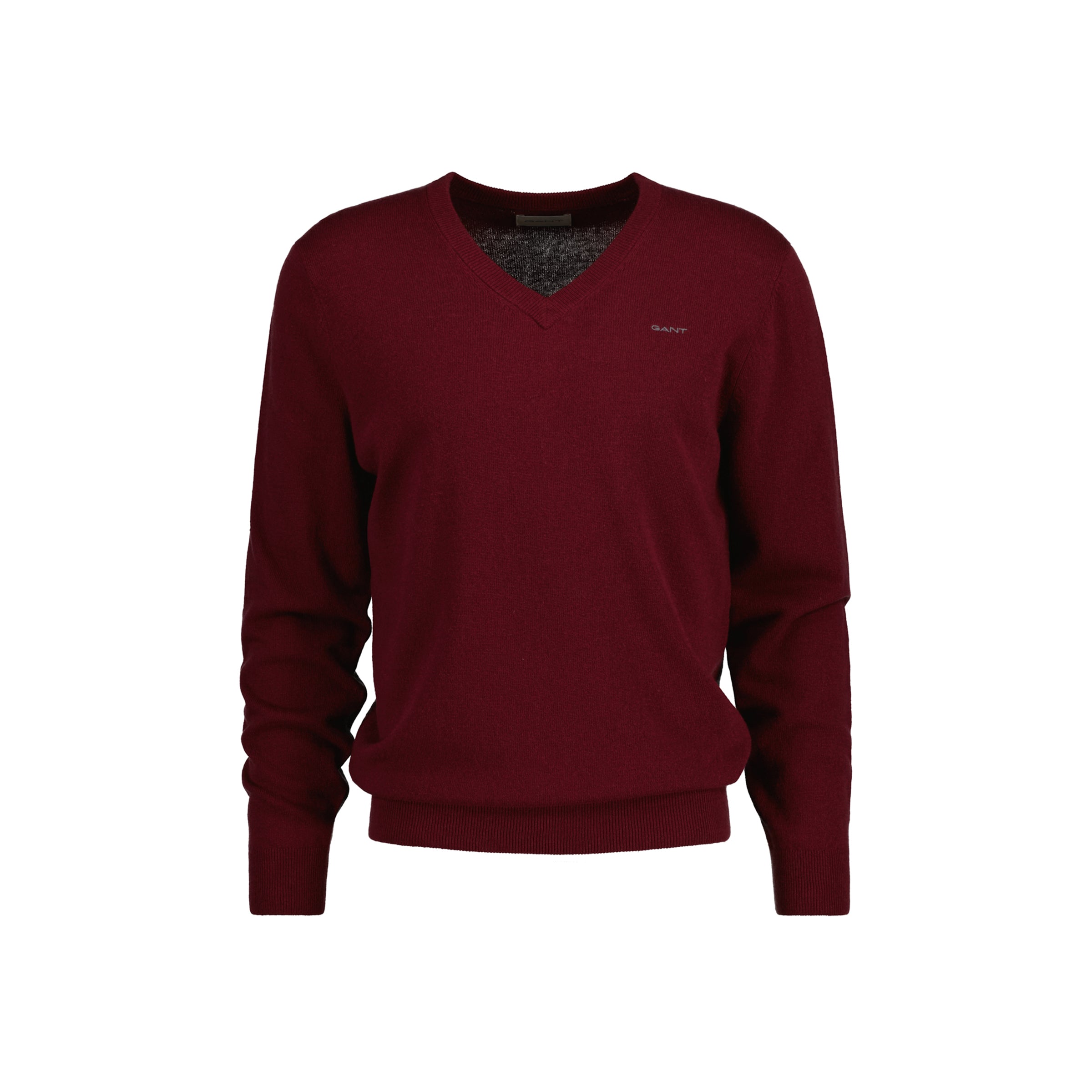 Extrafine Lambswool V-Neck - Burgundy