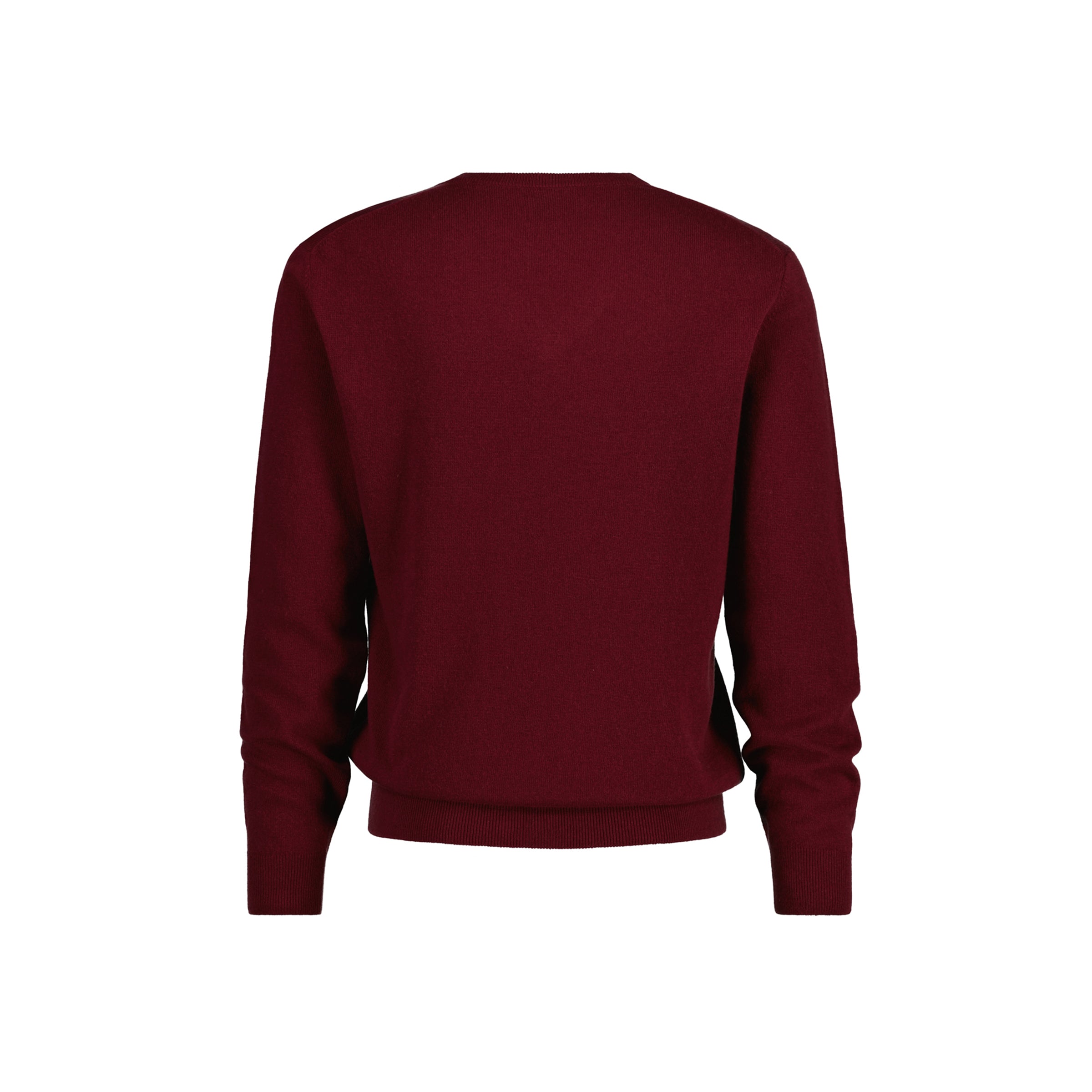 Extrafine Lambswool V-Neck - Burgundy