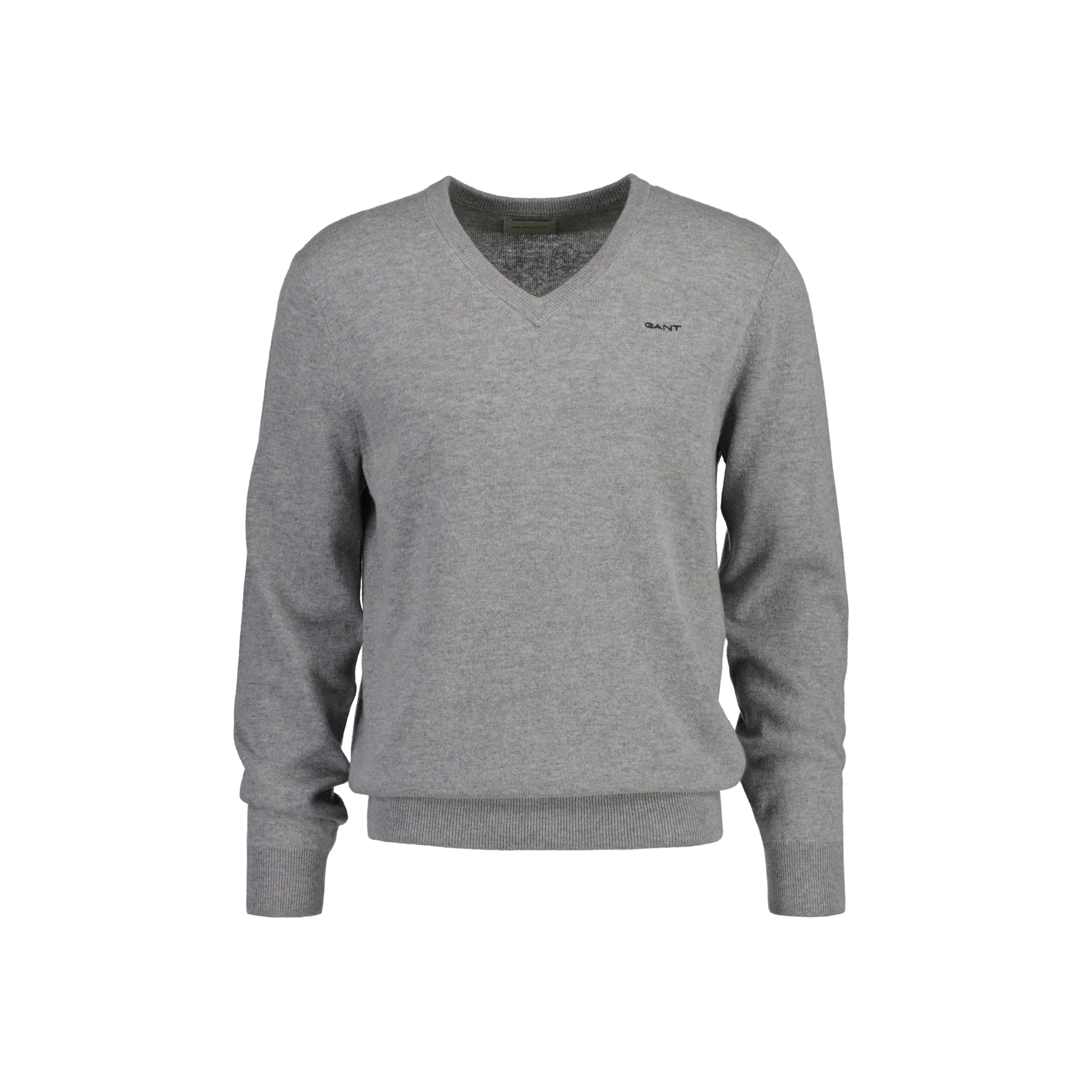 Extrafine Lambswool V-Neck - Grey