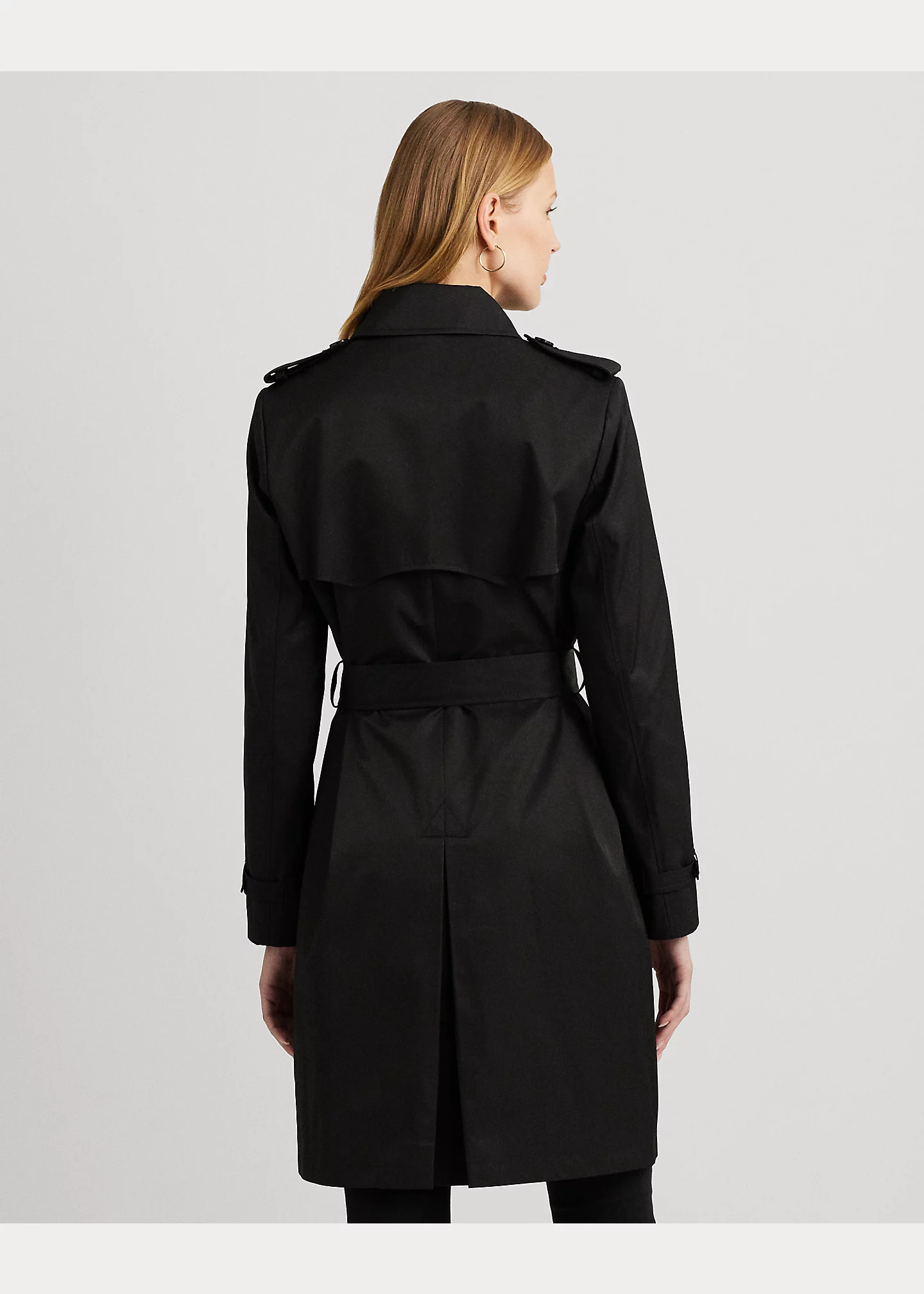 DB Belted RN C Lined Coat - Black