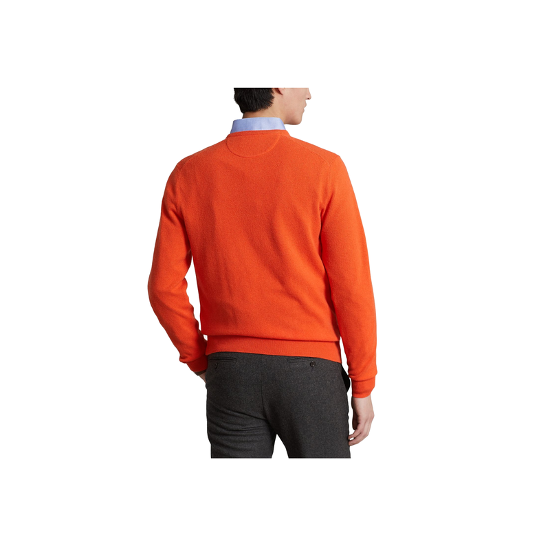 Wool Crewneck Sweater - Orange