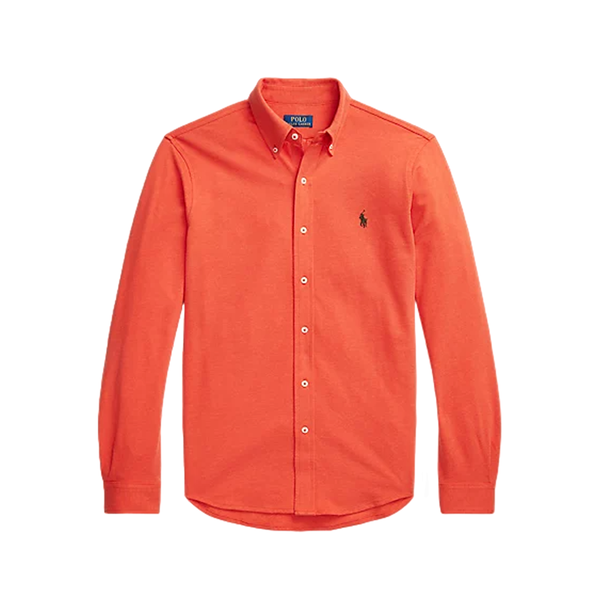 Featherweight Mesh Oxford Shirt - Orange