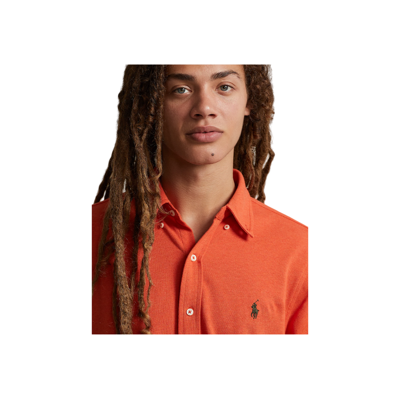 Featherweight Mesh Oxford Shirt - Orange