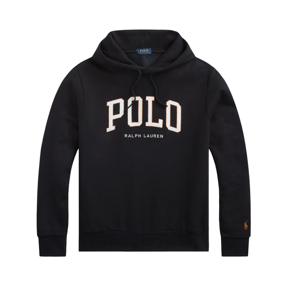 Long Sleeve Logo Hoodie - Black