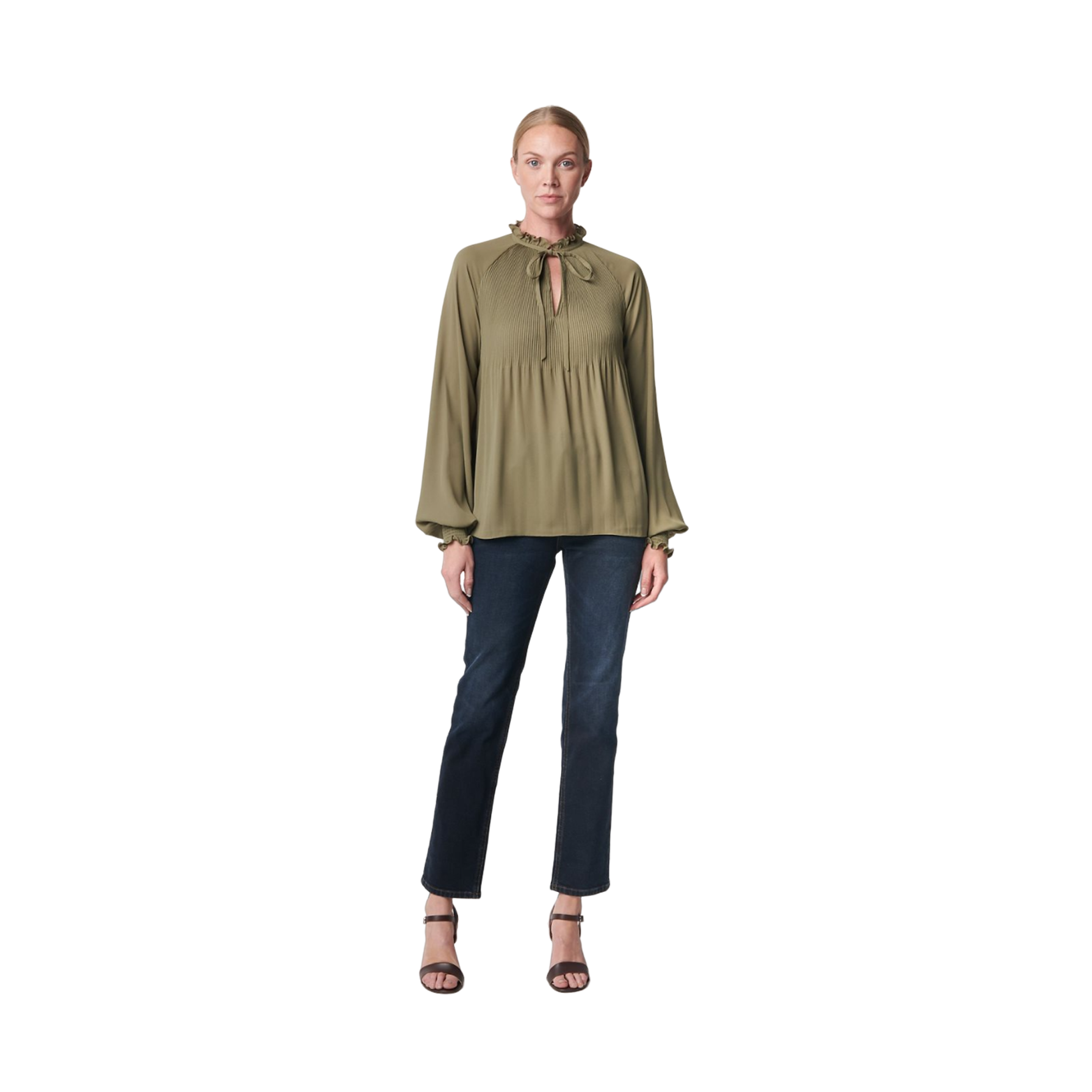 Vladmitus Long Sleeve Blouse - Green