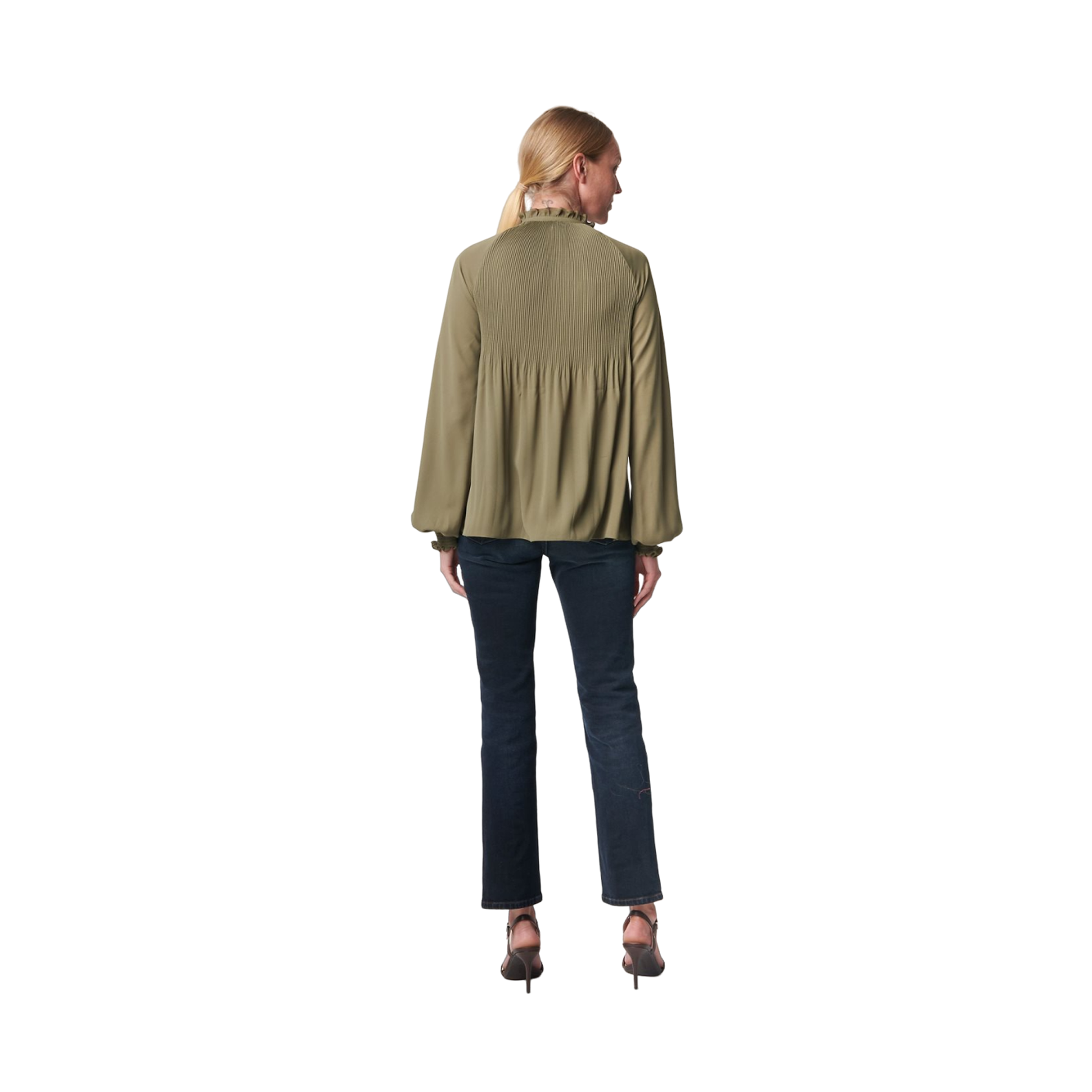 Vladmitus Long Sleeve Blouse - Green