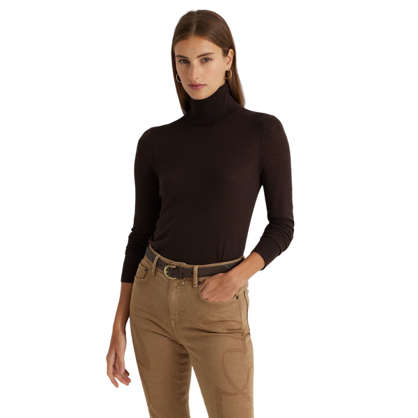 Zoe-Long Sleeve-Sweater - Brown