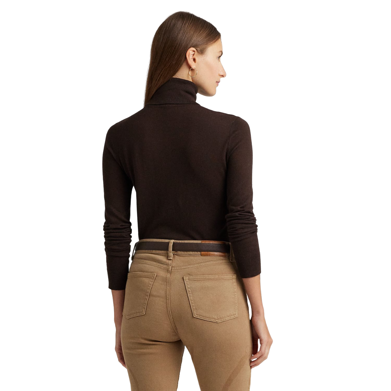 Zoe-Long Sleeve-Sweater - Brown