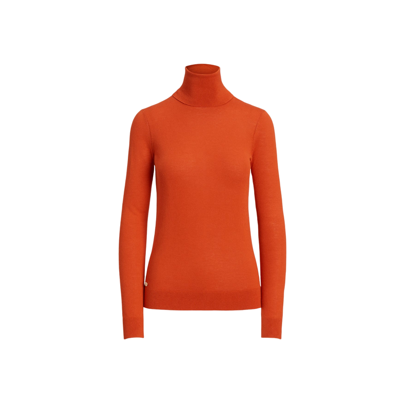 Zoe-Long Sleeve-Sweater - Orange