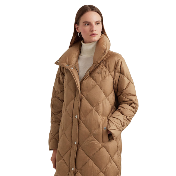 Sd Maxi Insulated Coat - Beige