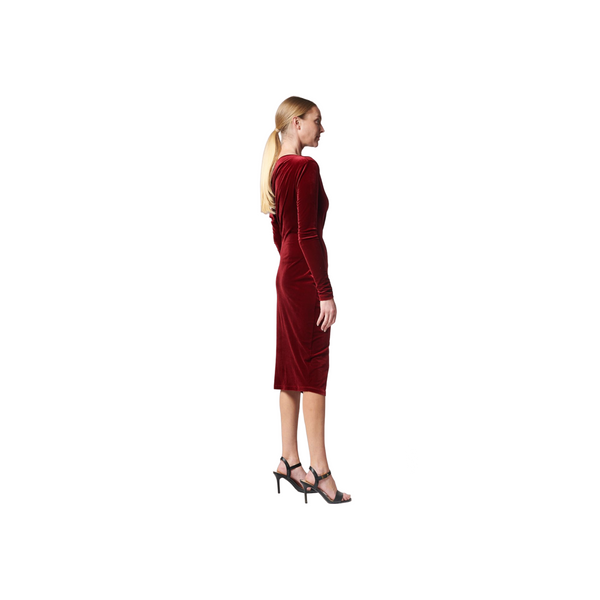Lendiva Long Sleeve Cocktail Dress - Red
