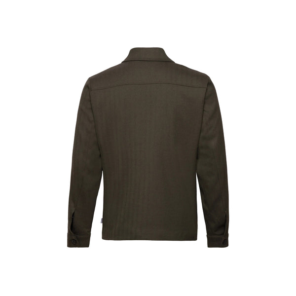 Marseille Herringbone Hybrid Jacket - Green