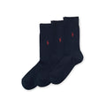 EGYPT RIB-CREW-3 PACK Socks - Navy