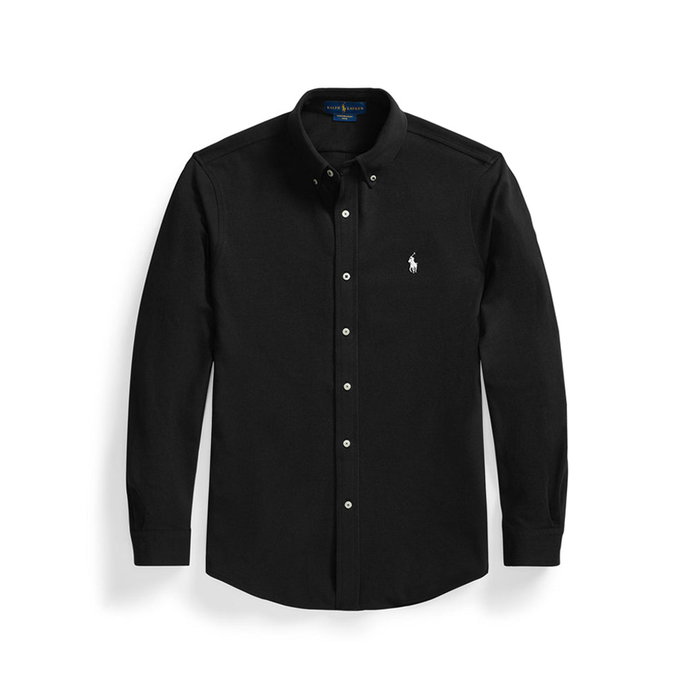 Featherweight Mesh Oxford Shirt - Black