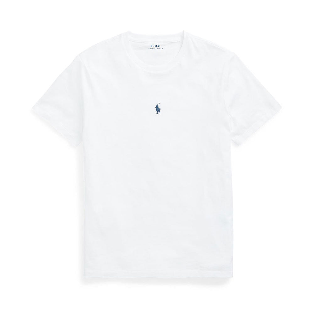 Custom Slim Fit Jersey Crewneck T-Shirt - White