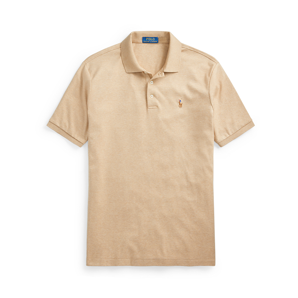 Custom Slim Fit Soft Cotton Polo Shirt - Beige