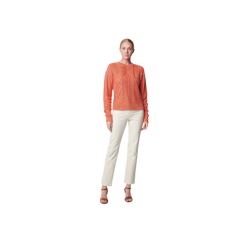 Franmee Long Sleeve Pullover - Orange
