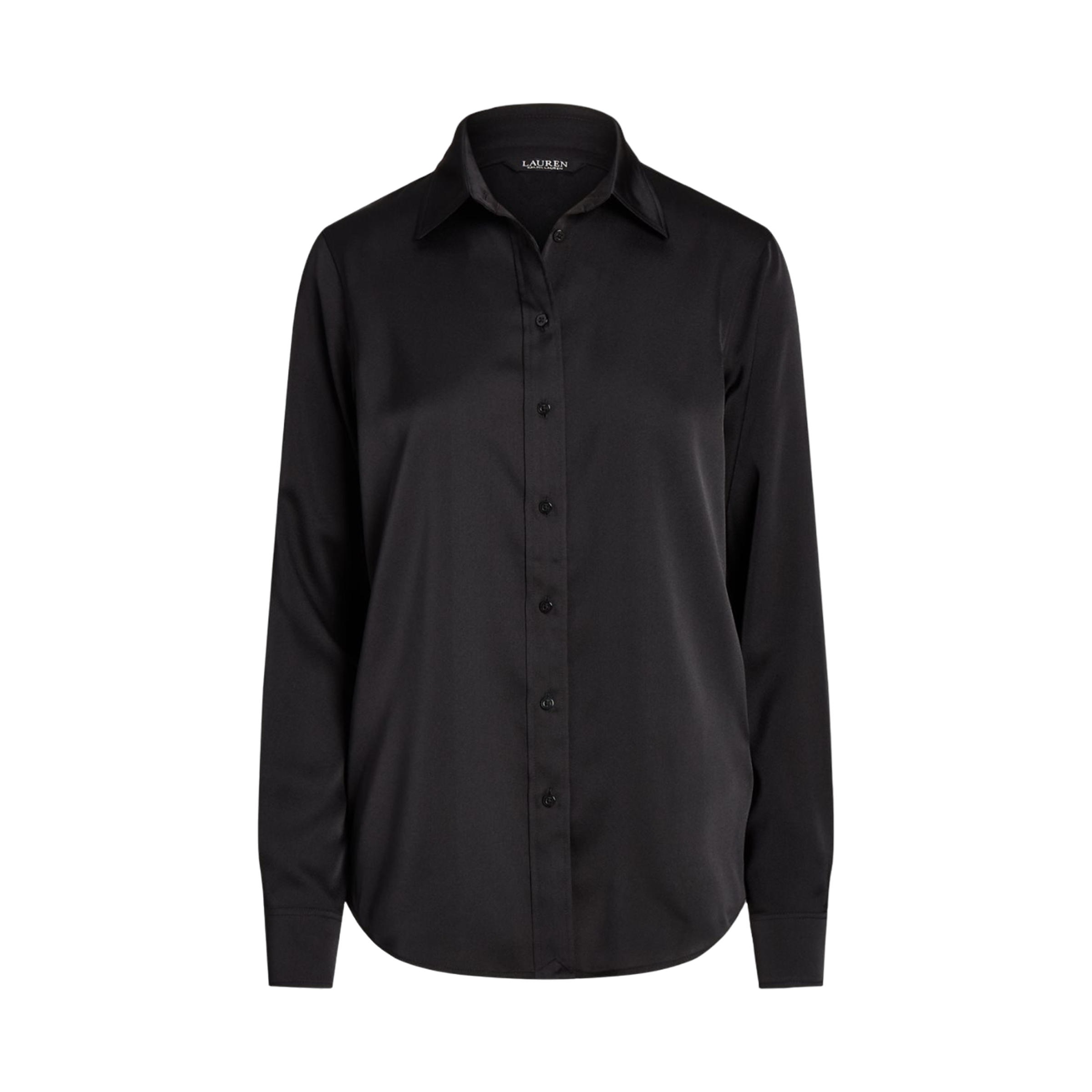 Jamelko Long Sleeve Button Front Shirt - Black