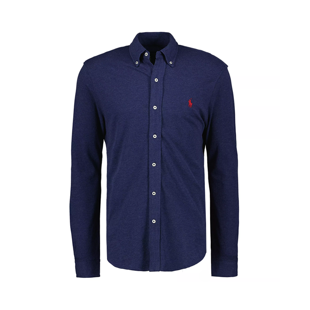 Featherweight Mesh Oxford Shirt - Navy