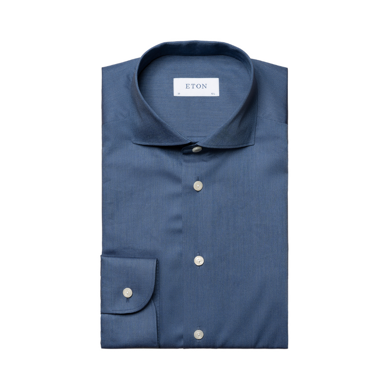 Solid Signature Oxford Shirt - Blue