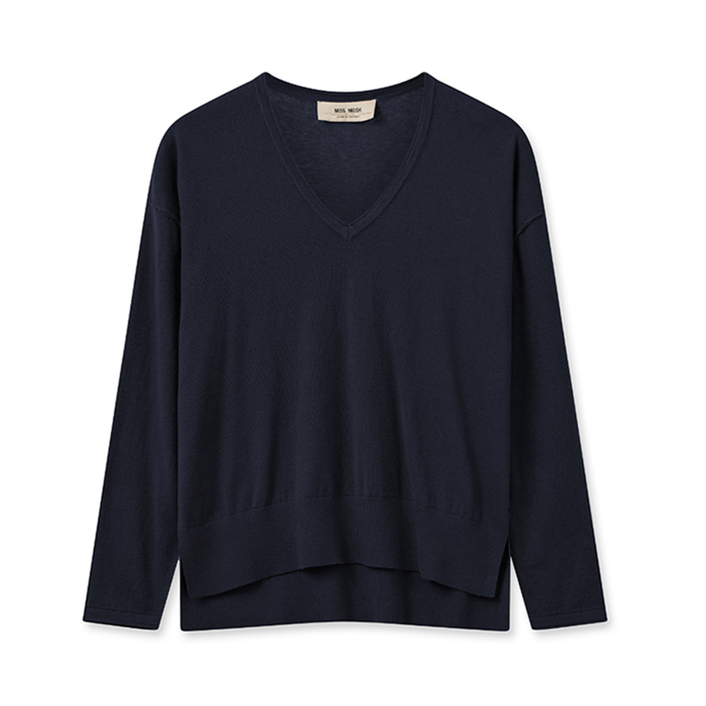 Tani V-neck Knit - Navy
