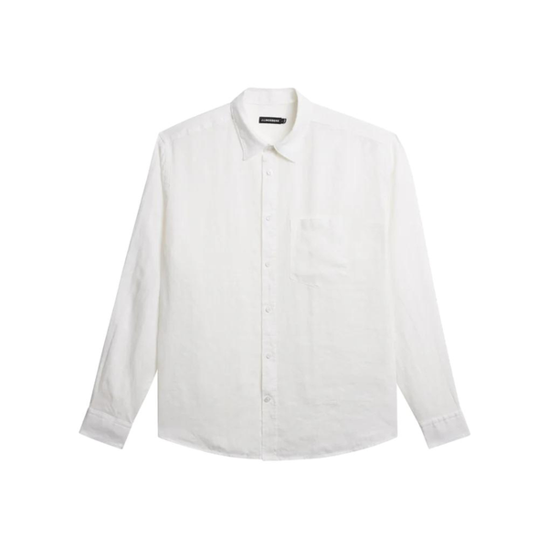 Reg LS Clean Linen Shirt - White