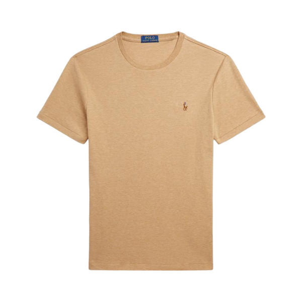 Custom Slim Fit Soft Cotton T-Shirt - Beige