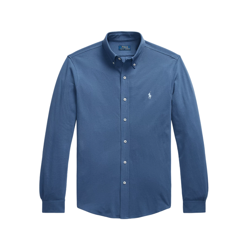 Featherweight Mesh Oxford Shirt - Blue