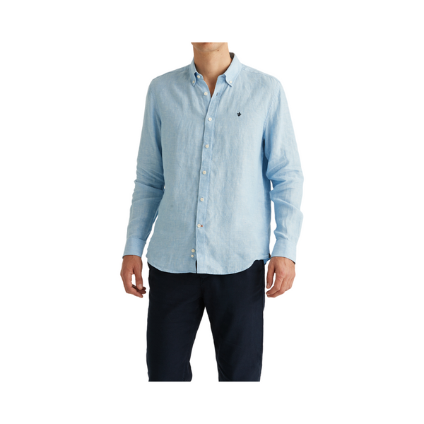 Douglas Linen Shirt - Blue