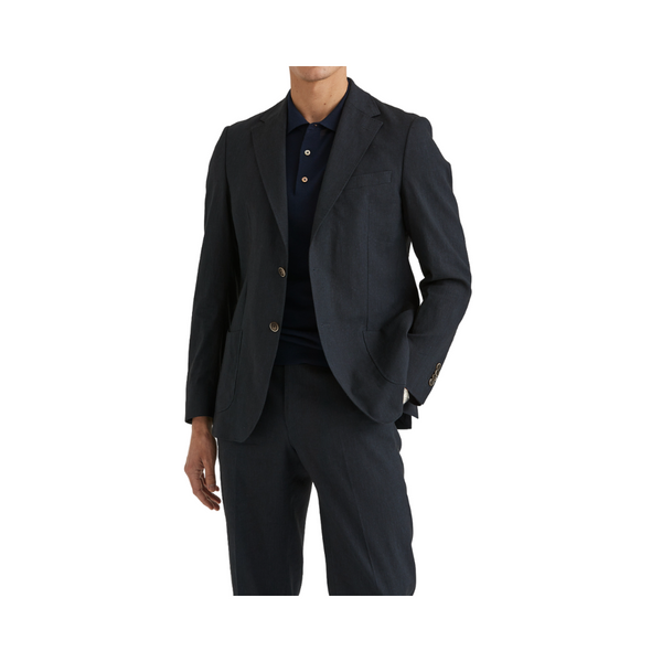 Mike Summer Structure Suit Jacket - Navy