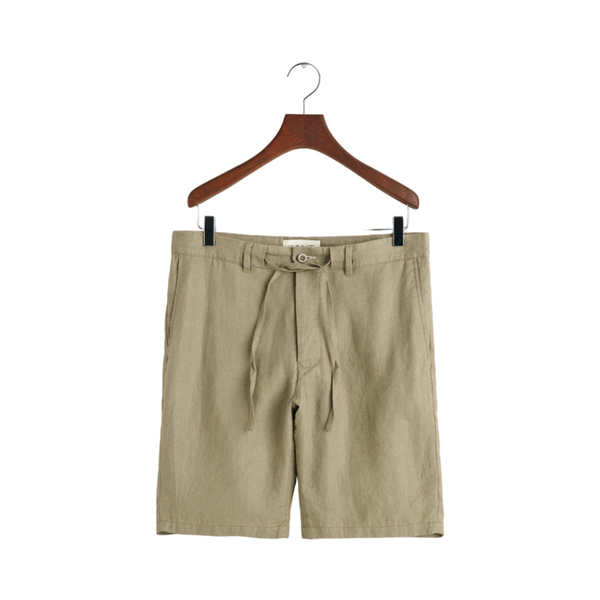 Relaxed Linen DS Shorts - Green
