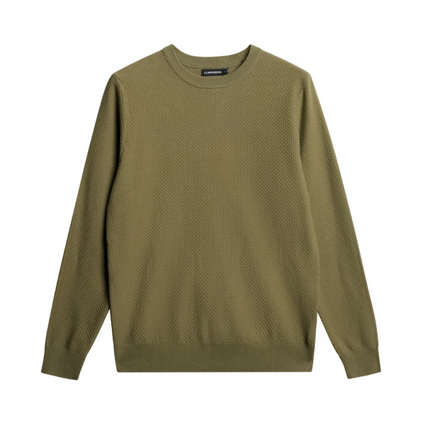 M Cotton Structure Sweater - Green