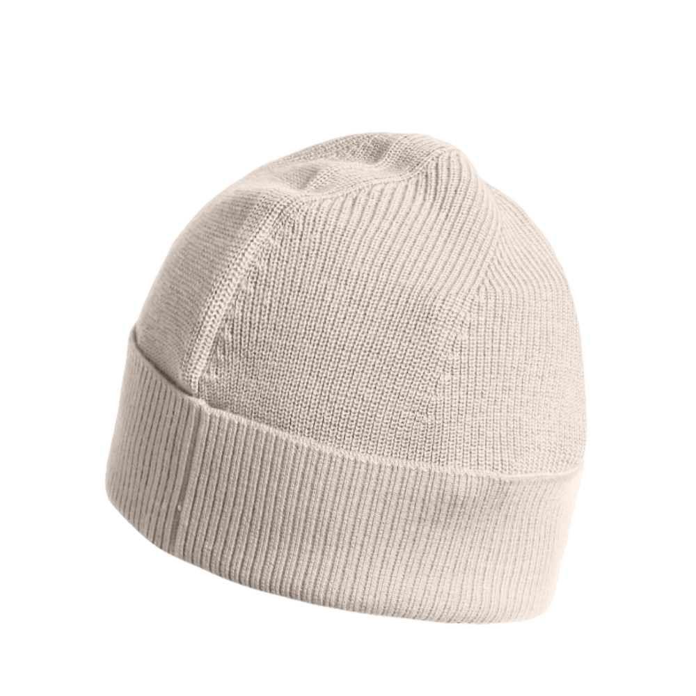Basic Hat Knitted Beanie - White
