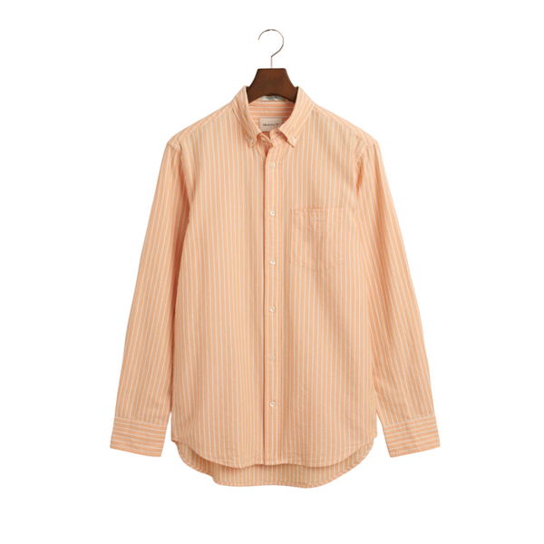 Archive Oxford Stripe Shirt - Orange