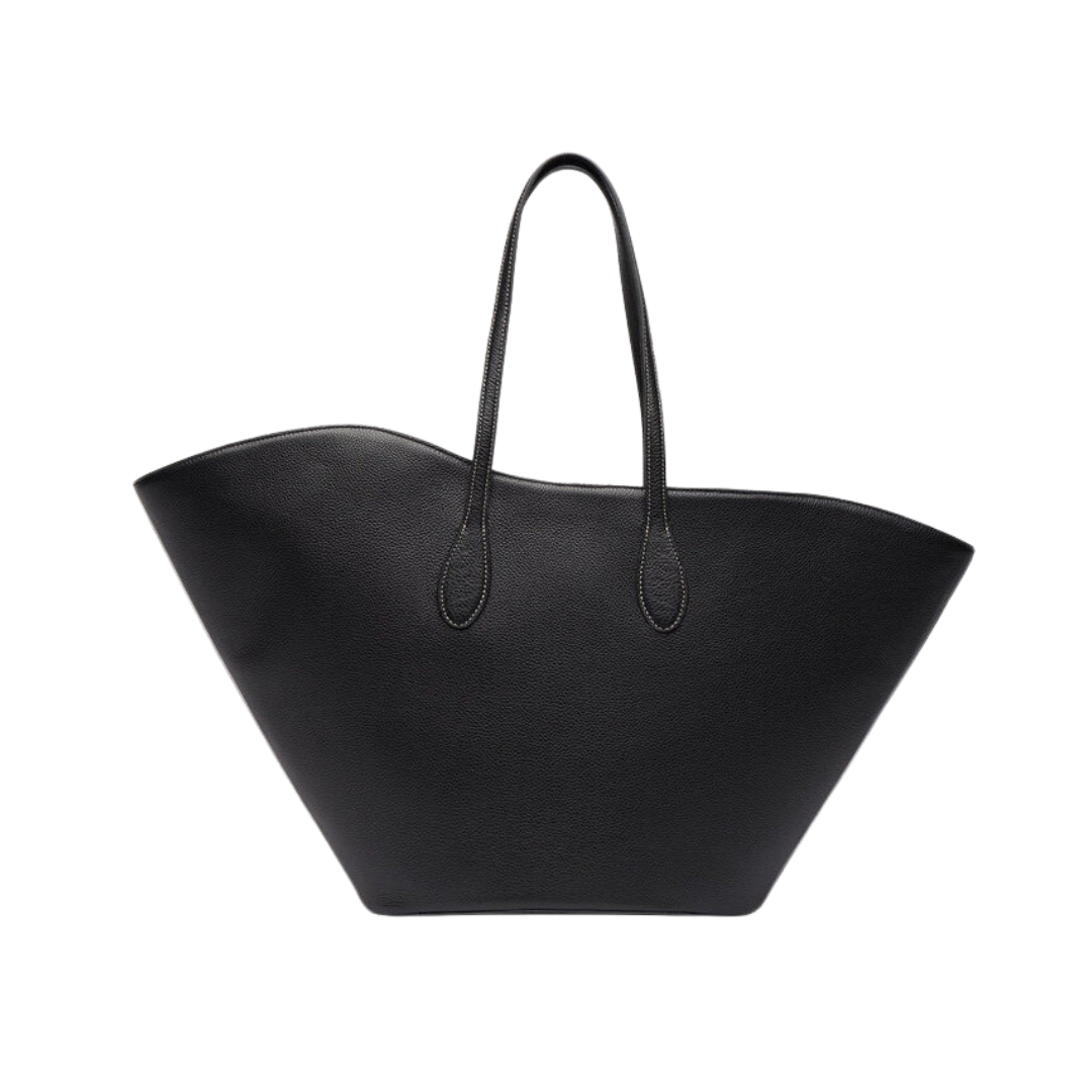 Open Tulip Tote Large - Black