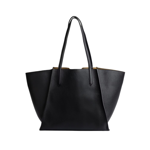 Le Borderline Grained Leather Bag - Black