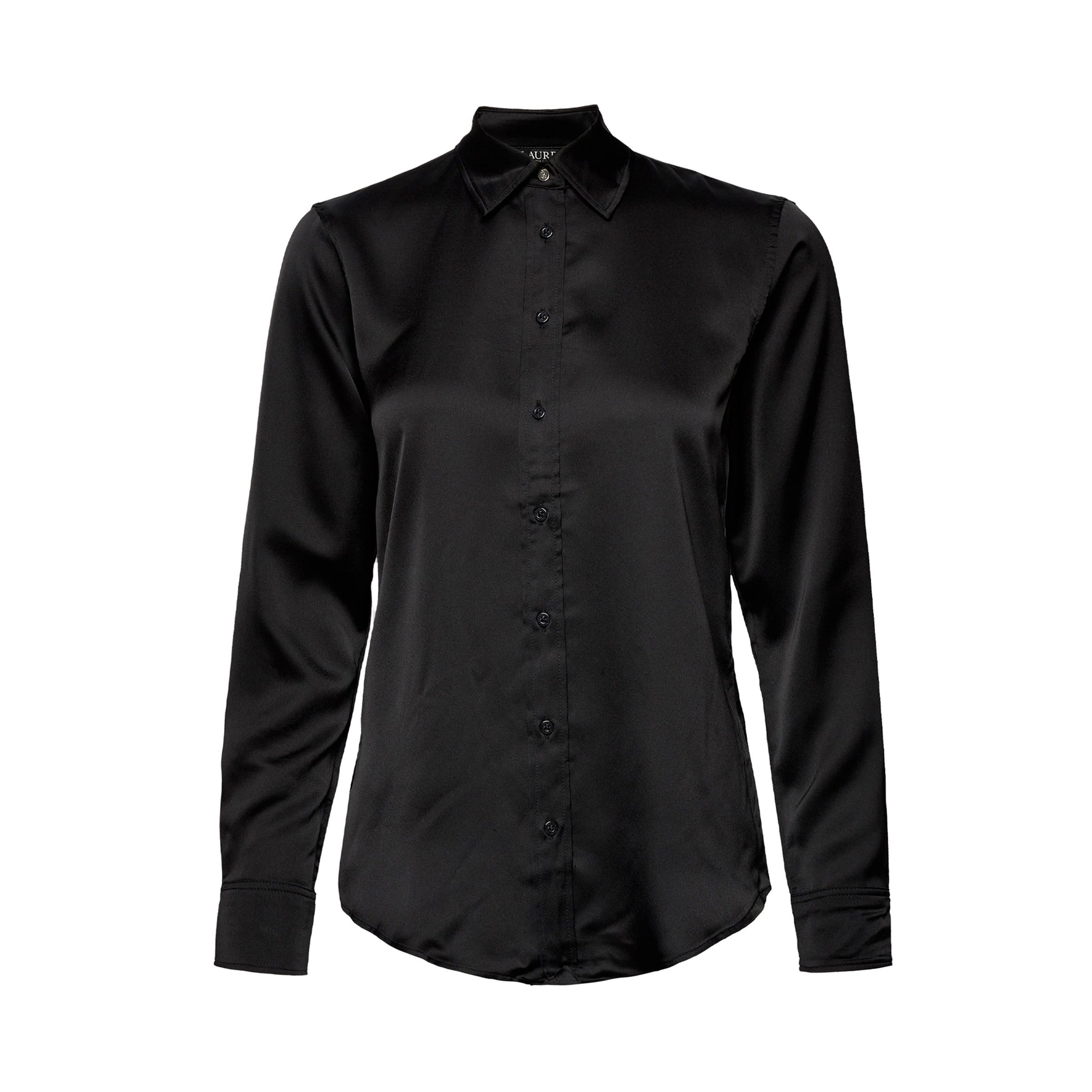 Jamelko Long Sleeve Button Front Shirt - Black