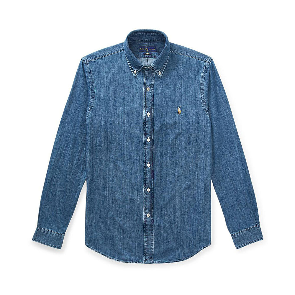 Slim Fit Denim Shirt - 001 Denim