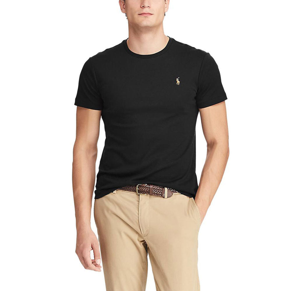 Custom Slim Fit Soft Cotton T-Shirt - Black