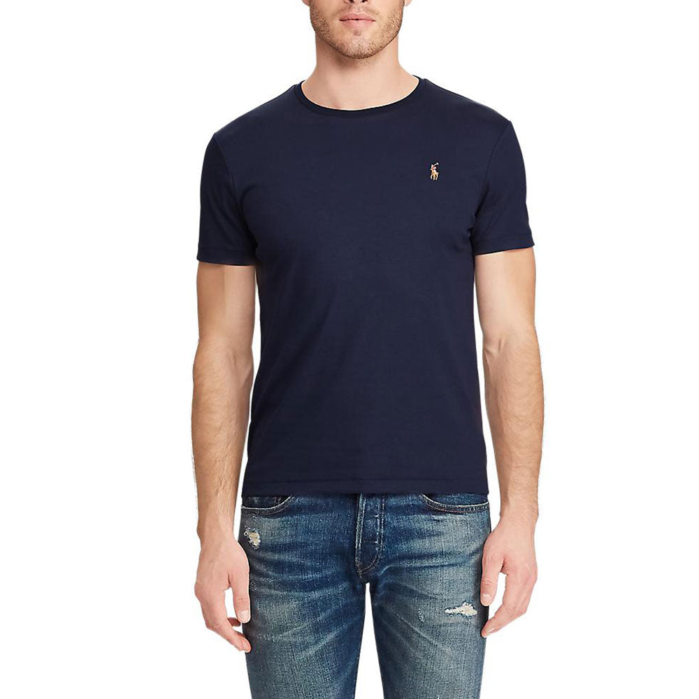 Custom Slim Fit Soft Cotton T-Shirt - Navy